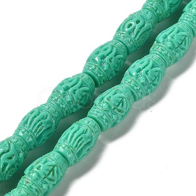 Synthetic Coral Carved Beads CORA-D034-04A-1