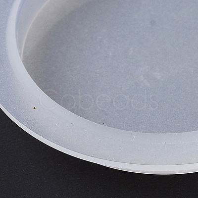 Flat Round Pendant Food Grade Silicone Molds DIY-D074-12-1