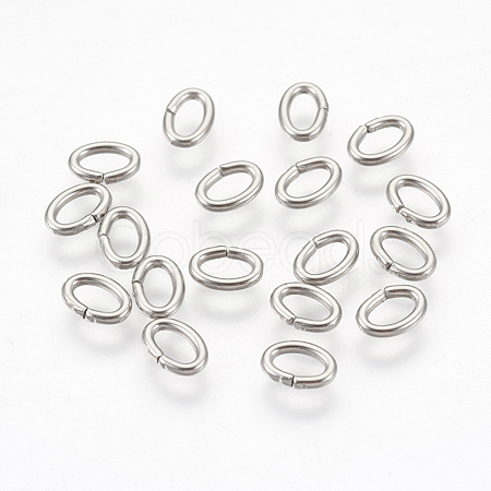 Tarnish Resistant 304 Stainless Steel Jump Rings Jewelry Findings X-STAS-L215-11P-1