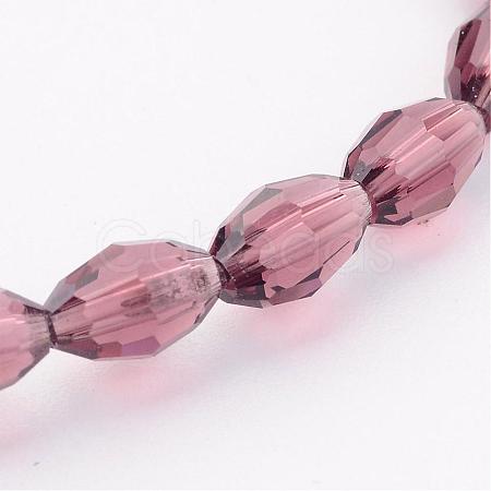 Glass Beads Strands GC4X6MMC06Y-1