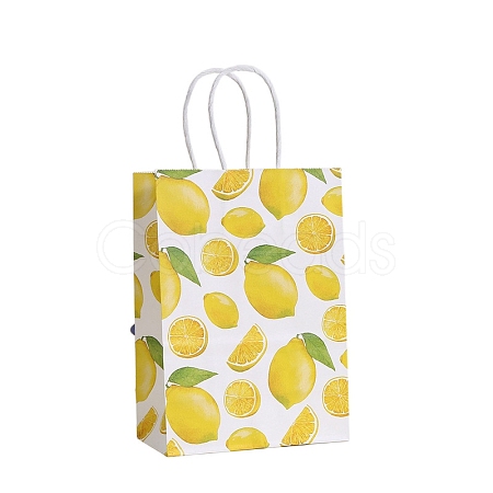 Lemon Kraft Paper Bags PW-WG9F7E2-03-1