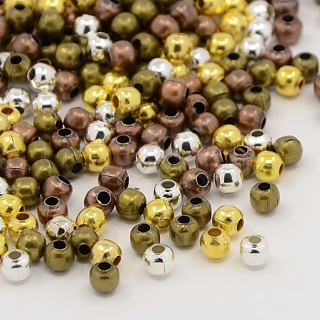 Mixed Iron Round Spacer Beads E006-M-1