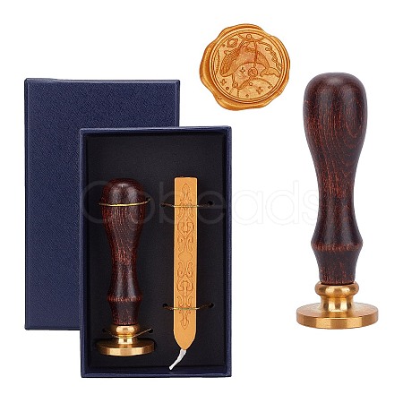 Wax Seal Stamp Set AJEW-WH0152-93-1
