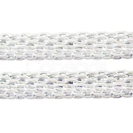 Silver Iron Mesh Chains Network Chains X-CHN004Y-S-1