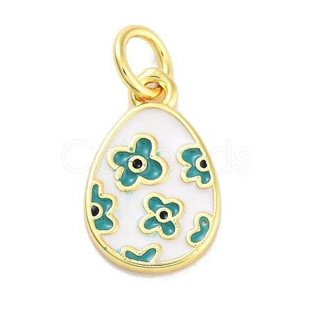 Rack Plating Brass Enamel Charms KK-M293-37G-01-1