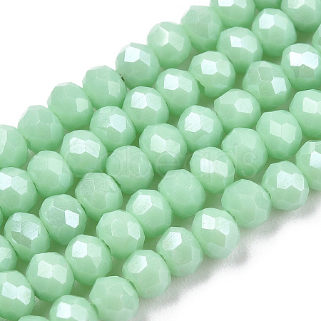Electroplate Glass Beads Strands EGLA-A034-P3mm-A20-1