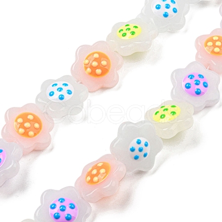 Glass Beads Strands LAMP-R145-01-1