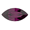 Preciosa&reg MAXIMA Crystal Fancy Stones, Czech Crystal, 435 14 615 Navette(Horse Eye), Dura Foiling, Amethyst, 8x4mm