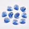 Faceted Glass Rhinestone Pendants, Imitation Austrian Crystal, teardrop, Sapphire, 16x9x5.5mm, Hole: 1.4mm