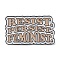 Word Resist Persist Femenist Enamel Pins, Black Alloy Brooches for Women, Lavender, 17.5x30x2mm