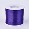 Flat Elastic Crystal String, Elastic Beading Thread, for Stretch Bracelet Making, Indigo, 0.7mm, about 546.8 yards(500m)/roll