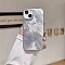 Butterfly Pattern Silicone Mobile Phone Cover, Fit for iphone 14 Plus, Silver, 16.1x7.85x0.8cm