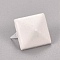 Iron Pyramid Rivets, Decorative Rivets for DIY Leather Craft, White, 12x12x3.5mm