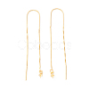 925 Sterling Silver Ear Thread with Peg Bails STER-P047-12G-2