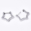 304 Stainless Steel Huggie Hoop Earrings X-EJEW-N016-002-3