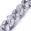 Handmade Acrylic Curb Chains AJEW-JB00629-01-3