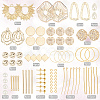 SUNNYCLUE DIY Geometry Dangle Stud Earring Making Kit DIY-SC0020-53-2