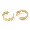 Rack Plating Brass Wave Round Stud Earrings EJEW-B027-09G-3