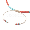 4Pcs 4 Colors Adjustable Glass Seed Beads Braided Bracelet Sets BJEW-JB10803-5