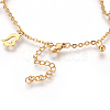 304 Stainless Steel Charm Anklets AJEW-O028-02G-3