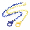 Personalized Two Tone ABS Plastic Cable Chain Necklaces NJEW-JN02825-05-1