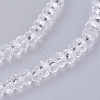 Transparent Glass Beads Strands X-GLAA-R135-2mm-10-3