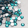 Blue Zircon Faceted Glass Flat Back Rhinestone for Nail Art X-RGLA-C002-SS6-229-2