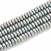 Electroplate Non-magnetic Synthetic Hematite Beads Strands G-N0318-01C-1