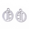 Tarnish Resistant 201 Stainless Steel Pendants STAS-N091-40O-2