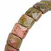 Natural Unakite Gemstone Stretch Bracelets BJEW-F406-B03-3