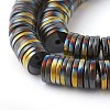 Electroplated Non-magnetic Synthetic Hematite Beads Strands G-P408-Q-8x2-3