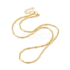 Rack Plating Brass Column & Ball Chain Necklace for Women NJEW-F311-06G-1