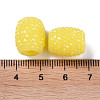 Opaque Resin European Jelly Colored Beads RESI-B025-02A-07-3