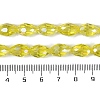 Transparent Electroplate Glass Beads Strands EGLA-N013-T8mm-B26-4