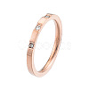 Crystal Rhinestone Simple Thin Finger Ring RJEW-N043-33RG-1