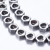 Non-magnetic Synthetic Hematite Beads Strands G-P338-09A-6x6mm-1