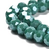 Electroplate Opaque Glass Beads Strands EGLA-A035-P8mm-A21-3