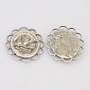 Antique Silver Tibetan Style Pendants X-TIBEP-QA2268-AS-LF-1