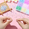 12300pcs 12 Colors Imitation Cat Eye Glass Round Bugle Beads GLAA-CJ0002-18-4