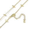 Rack Plating Brass Twisted Chain Necklaces for Women NJEW-K382-15B-G-2