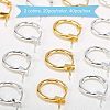 Brass Hoop Earrings KK-FH0001-26-4