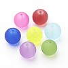 Frosted Glass Beads X-GGB10MMY-DKM-1