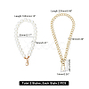 4Pcs 2 Style Bag Chain Strap Set FIND-WR0002-11-4