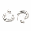 304 Stainless Steel Crescent Moon Stud Earrings EJEW-F283-05P-2