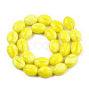 Opaque Solid Color Glass Beads Strands GLAA-N032-02M-3