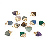 Fashewelry 16Pcs 8 Styles Natural & Synthetic Gemstone Charms G-FW0001-34-12