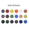 48000PCS 18 Colors 12/0 Grade A Round Glass Seed Beads SEED-JP0012-02-2mm-2