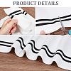 95% Polyester & 5% Stripe Pattern Elastic Fiber Ribbing Fabric for Cuffs FIND-WH0016-36B-5