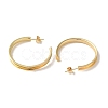 Rack Plating Iron Stud Half Hoop Earrings EJEW-M254-01G-02-2