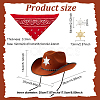 Cosplay Western Cowboy Accessories Sets AJEW-FG0003-10-2